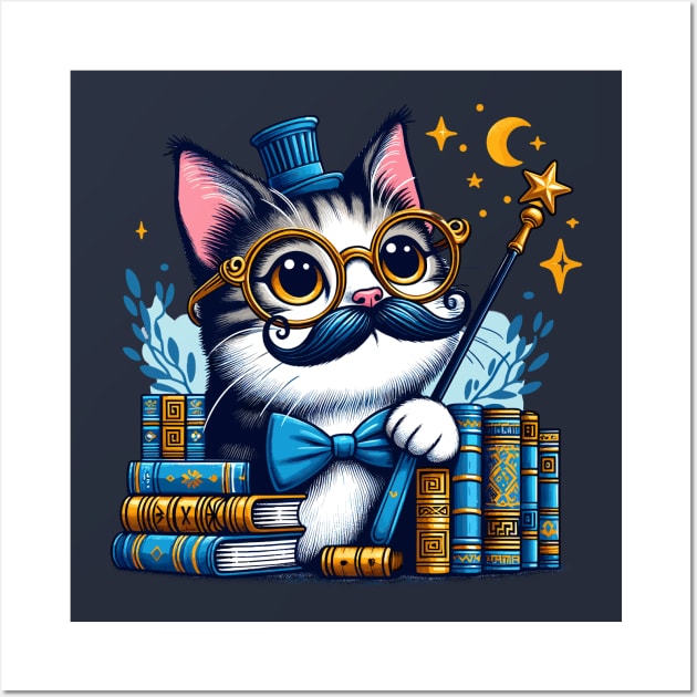 Nerdy Cat Wall Art by Graceful Designs